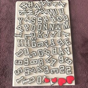 Letter and Number Shoe Charms‎